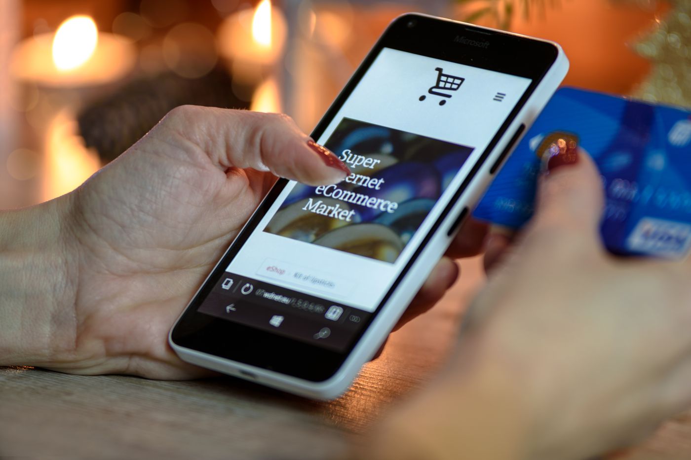 A retail shopping environment